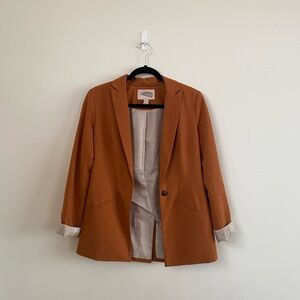 Rust Blazer - gently used and recently dry cleaned